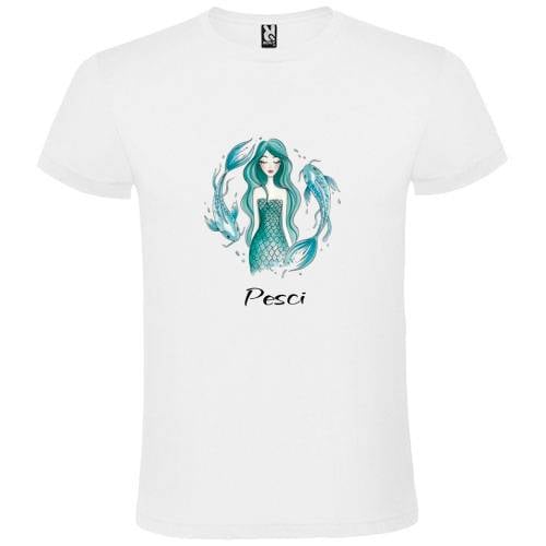 Abbigliamento T-Shirt in poliestere Zodiaco (Cotton Touch) "Pesci"